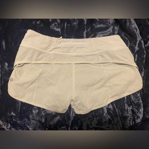 Lulu lemon size 6 white shorts